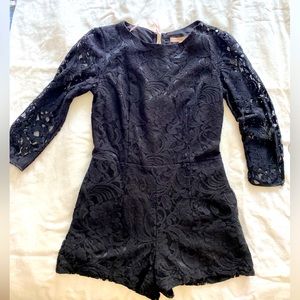 CONTEMPORARY ORNATE LACE ROMPER